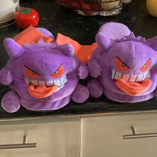Genuine Pokemon Gengar Plush Slippers