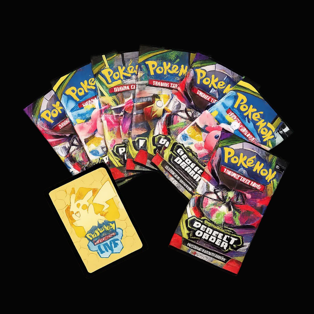 Pokemon cards Perfect Order ETB. Inside