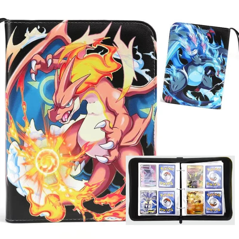 Pokemon Binders 9 Pocket 900 Cards Zipper Toploader Mimikyu Loose Leaf Collectible Card Album Storage Organizer Custom Fans Gift