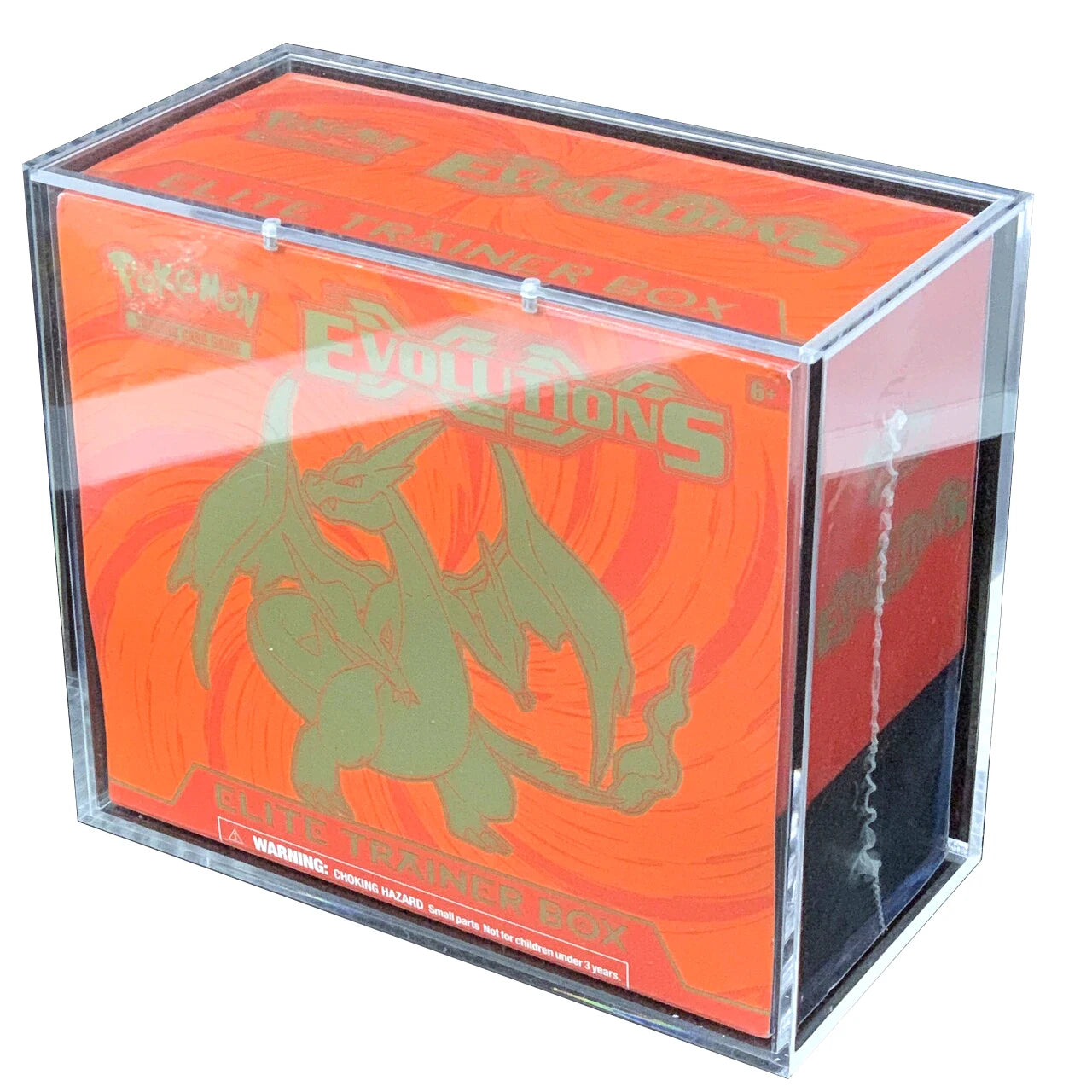6mm Clear Acrylic Display Case- Elite Trainer Box Protector w/ Magnetic Lid
