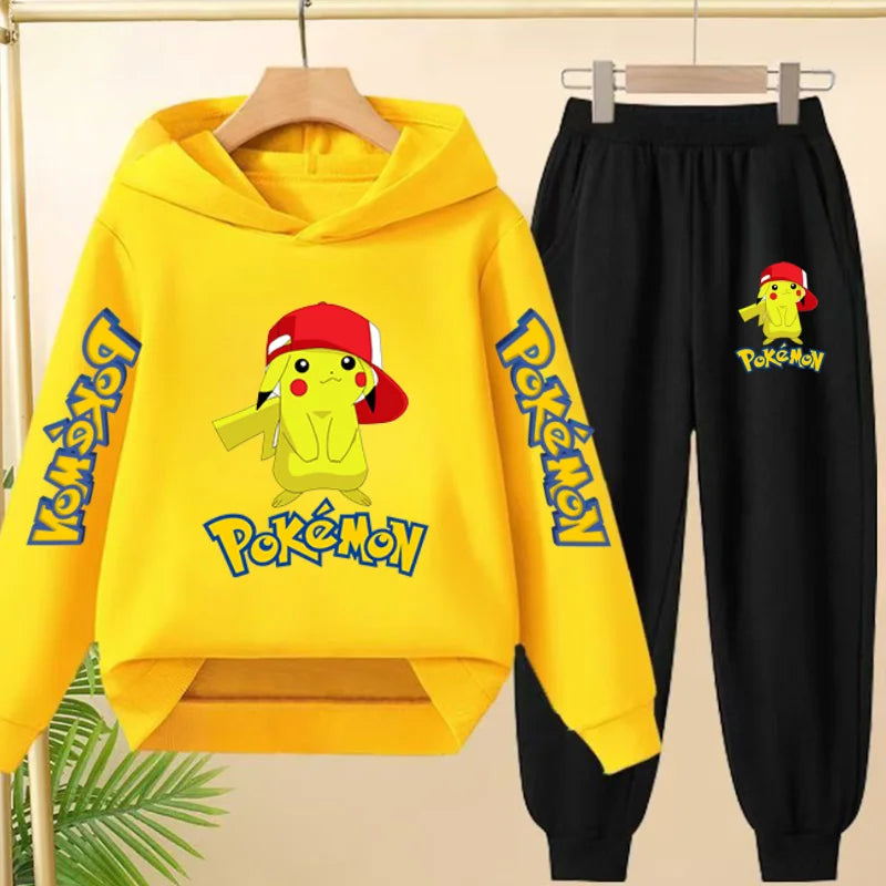 Pikachu Kid's Matching Hoodie and Trackies Set