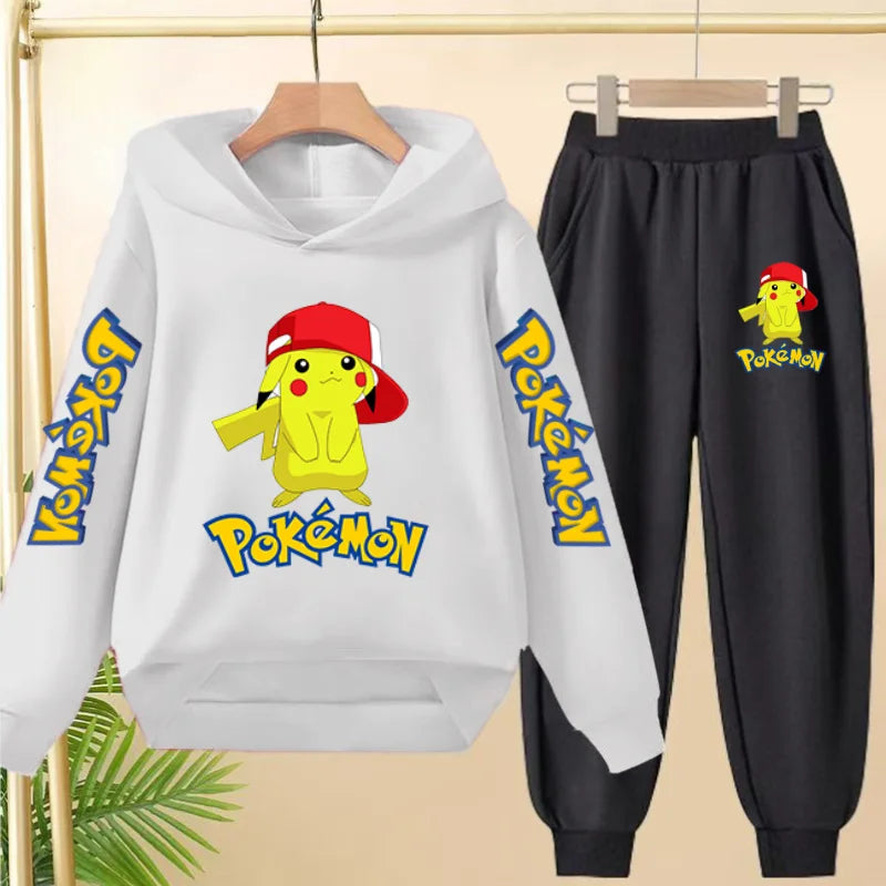 Pikachu Kid's Matching Hoodie and Trackies Set