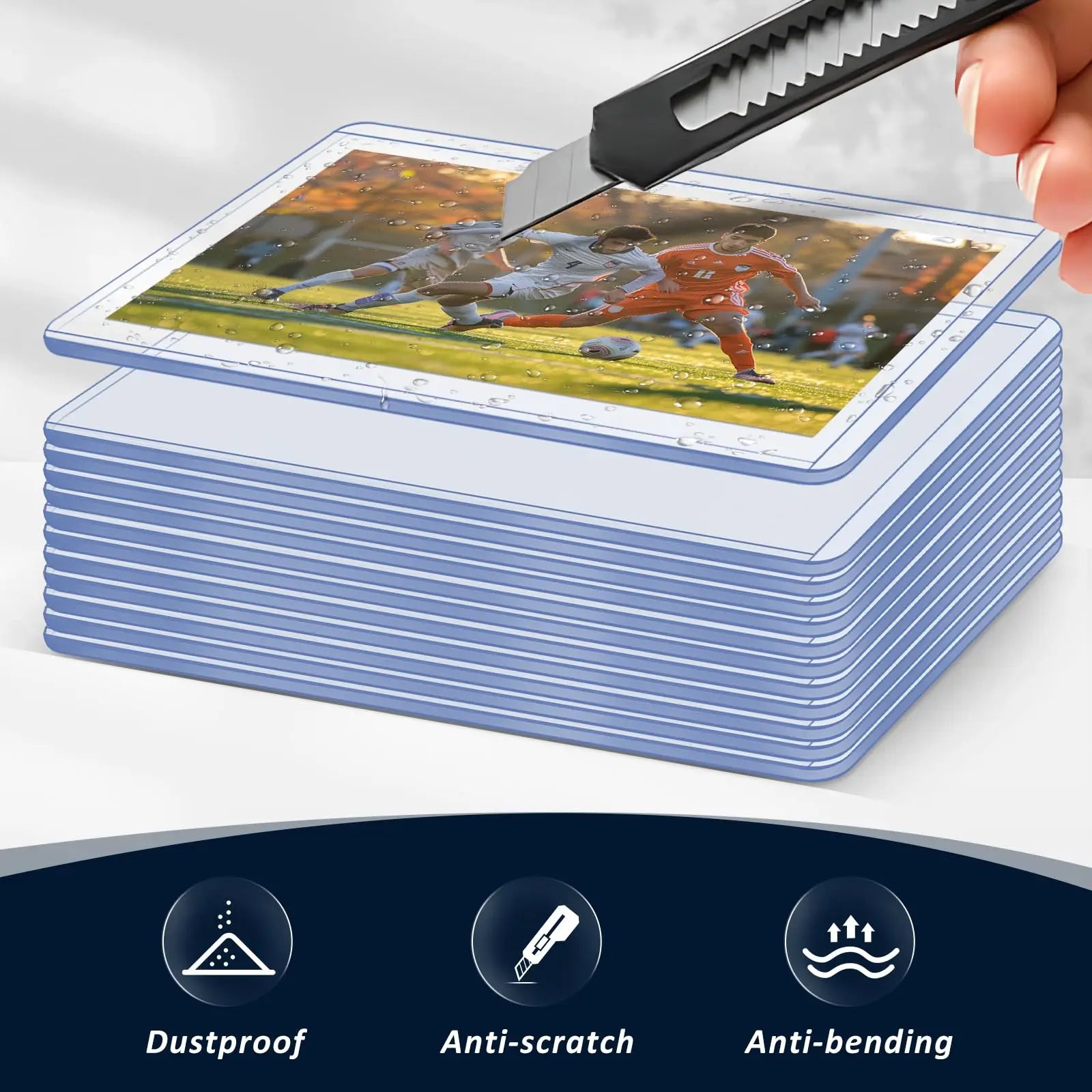 25-100pcs 35PT Top Loader Card Sleeves