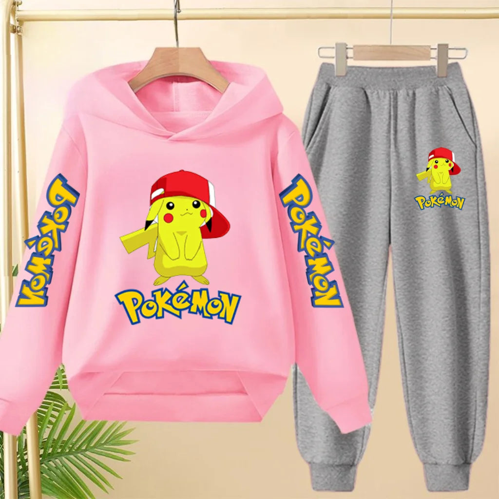 Pikachu Kid's Matching Hoodie and Trackies Set