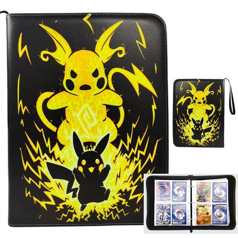 Pokemon Binders 9 Pocket 900 Cards Zipper Toploader Mimikyu Loose Leaf Collectible Card Album Storage Organizer Custom Fans Gift