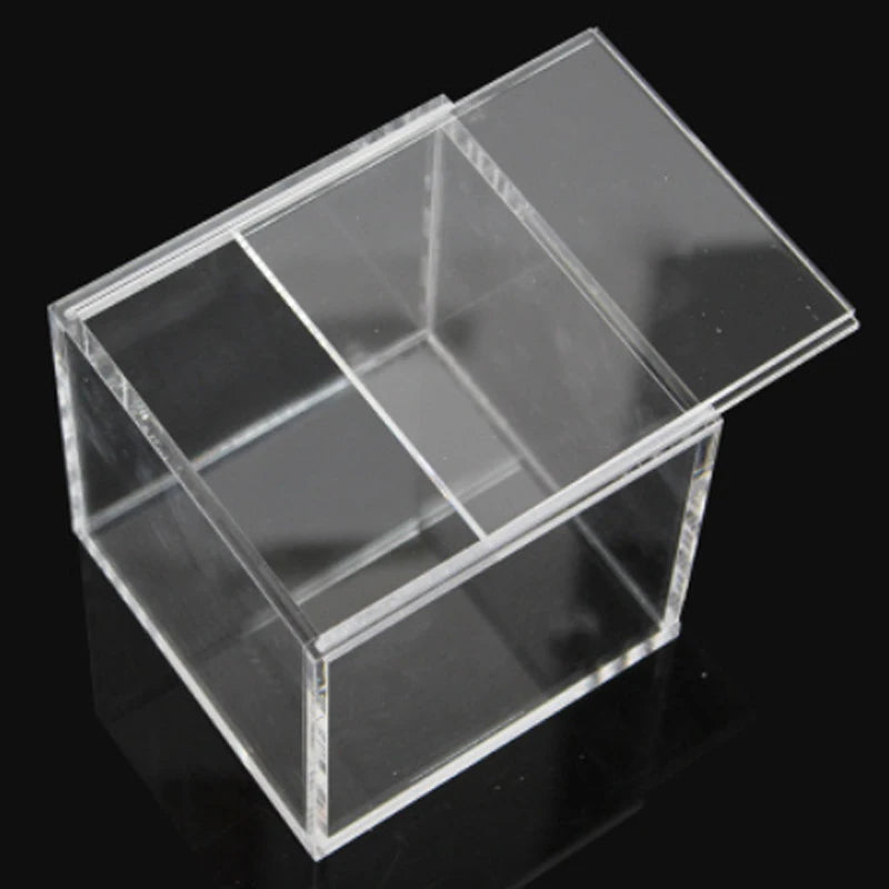 190x170x90mm Clear Elite Trainer Box protector ETB acrylic display case with sliding lid for poke mon elite trainer box cards