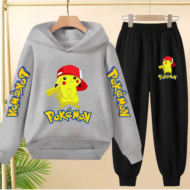 Pikachu Kid's Matching Hoodie and Trackies Set
