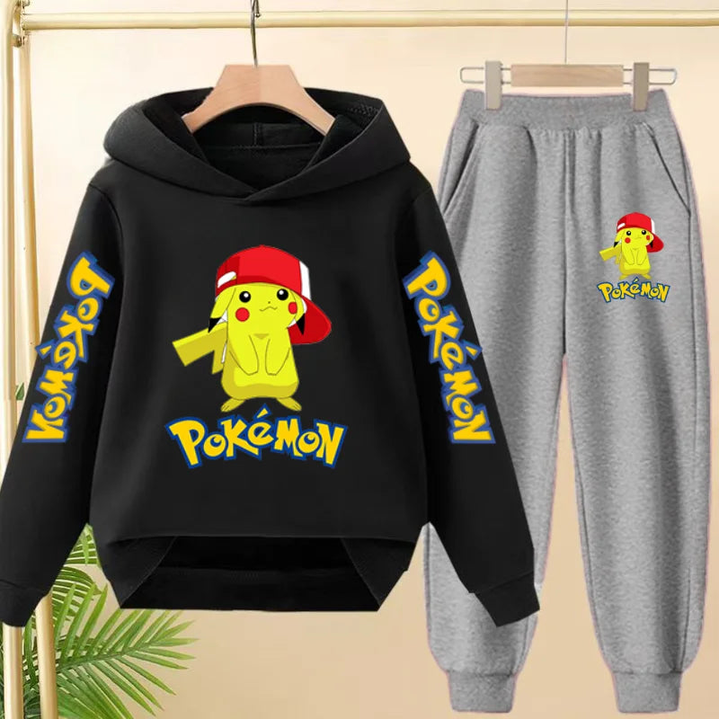 Pikachu Kid's Matching Hoodie and Trackies Set