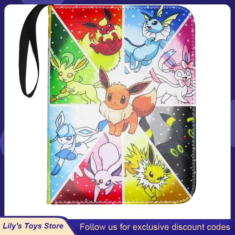 Pokemon Binders 9 Pocket 900 Cards Zipper Toploader Mimikyu Loose Leaf Collectible Card Album Storage Organizer Custom Fans Gift