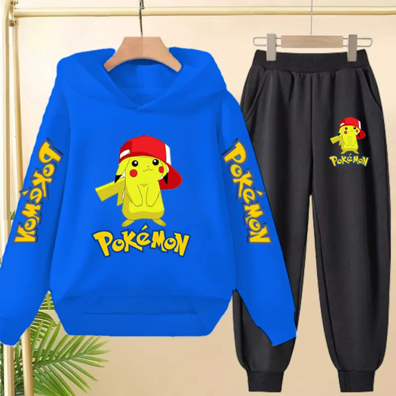 Pikachu Kid's Matching Hoodie and Trackies Set