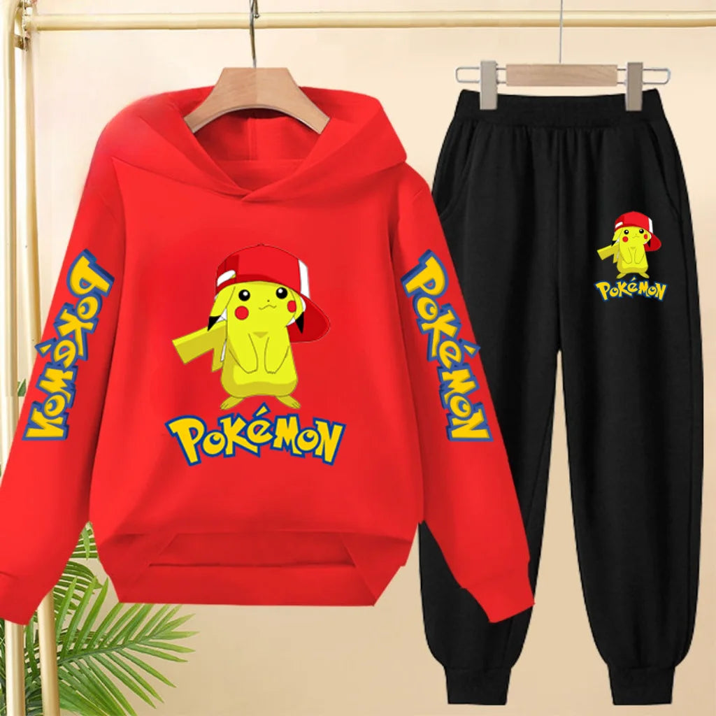 Pikachu Kid's Matching Hoodie and Trackies Set