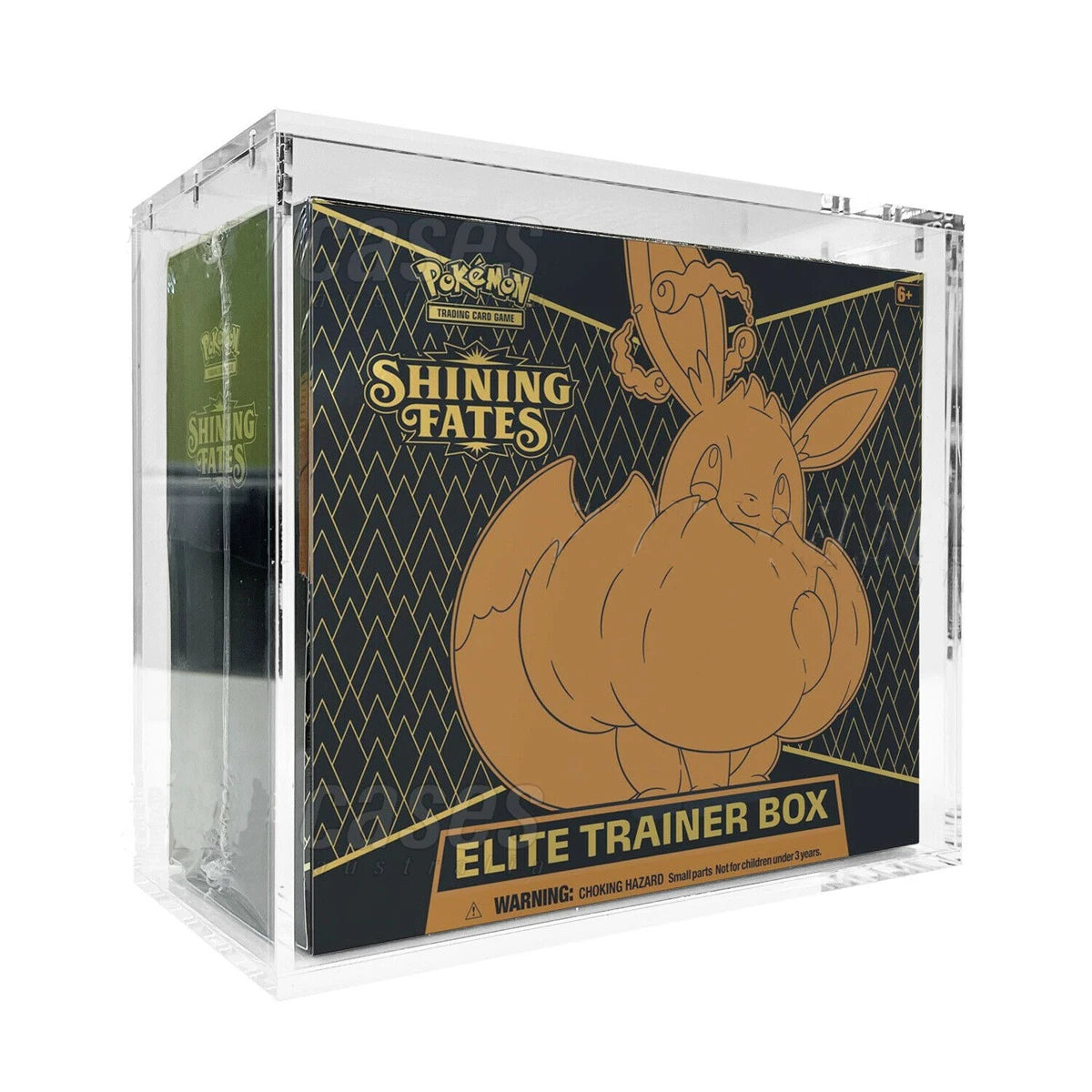6mm Clear Acrylic Display Case- Elite Trainer Box Protector w/ Magnetic Lid