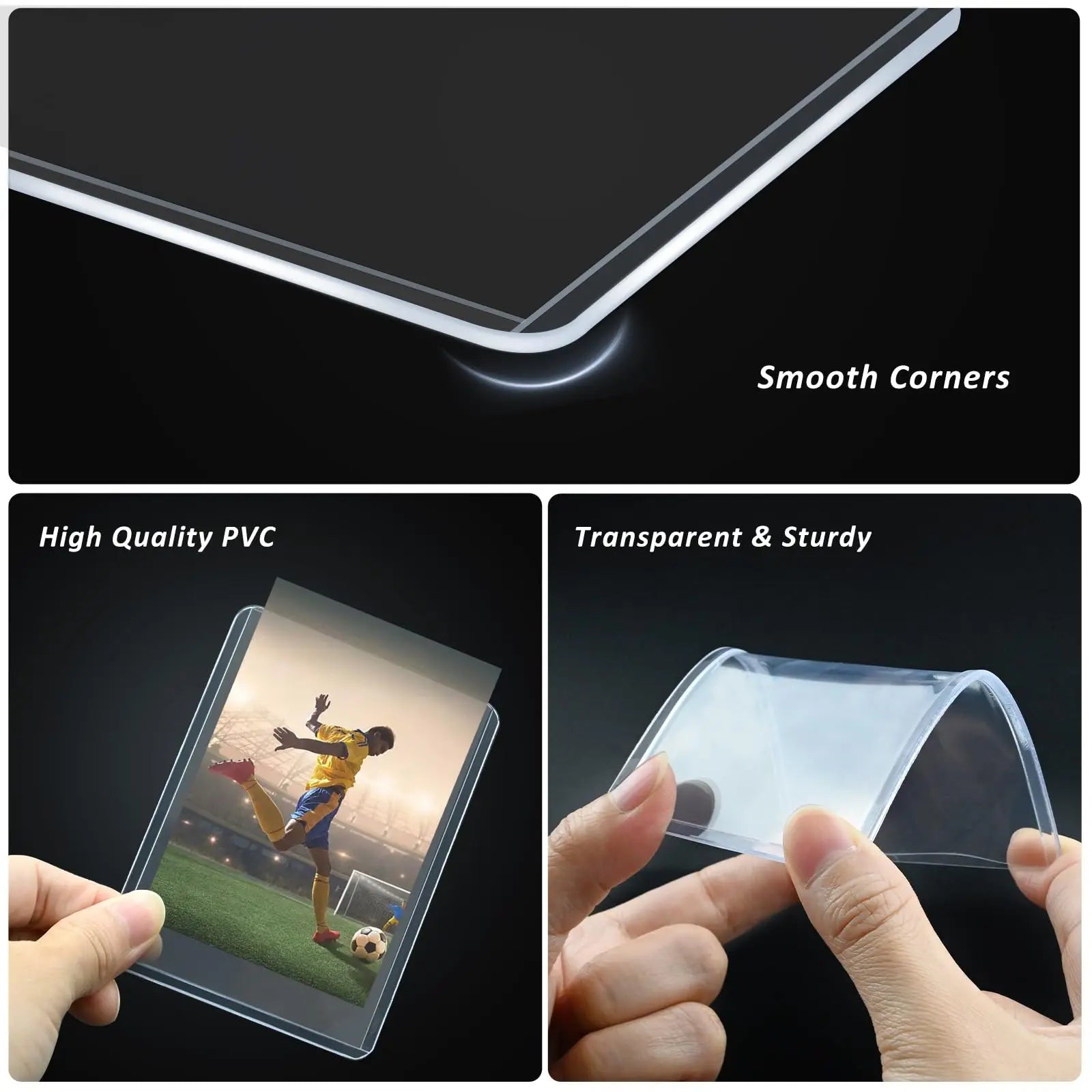 25-100pcs 35PT Top Loader Card Sleeves