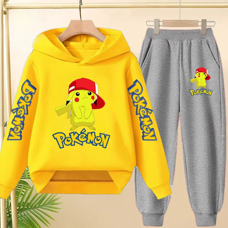 Pikachu Kid's Matching Hoodie and Trackies Set