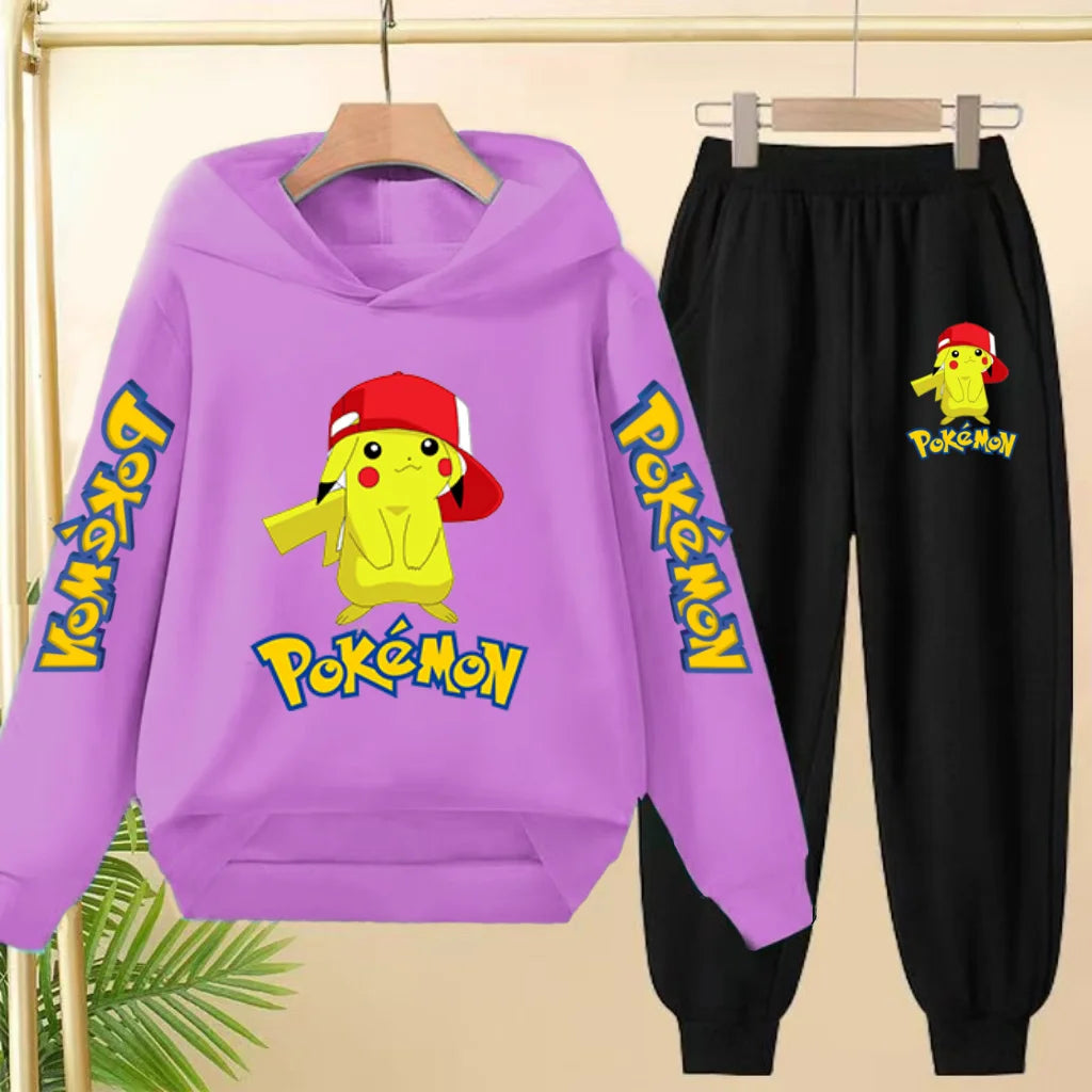 Pikachu Kid's Matching Hoodie and Trackies Set