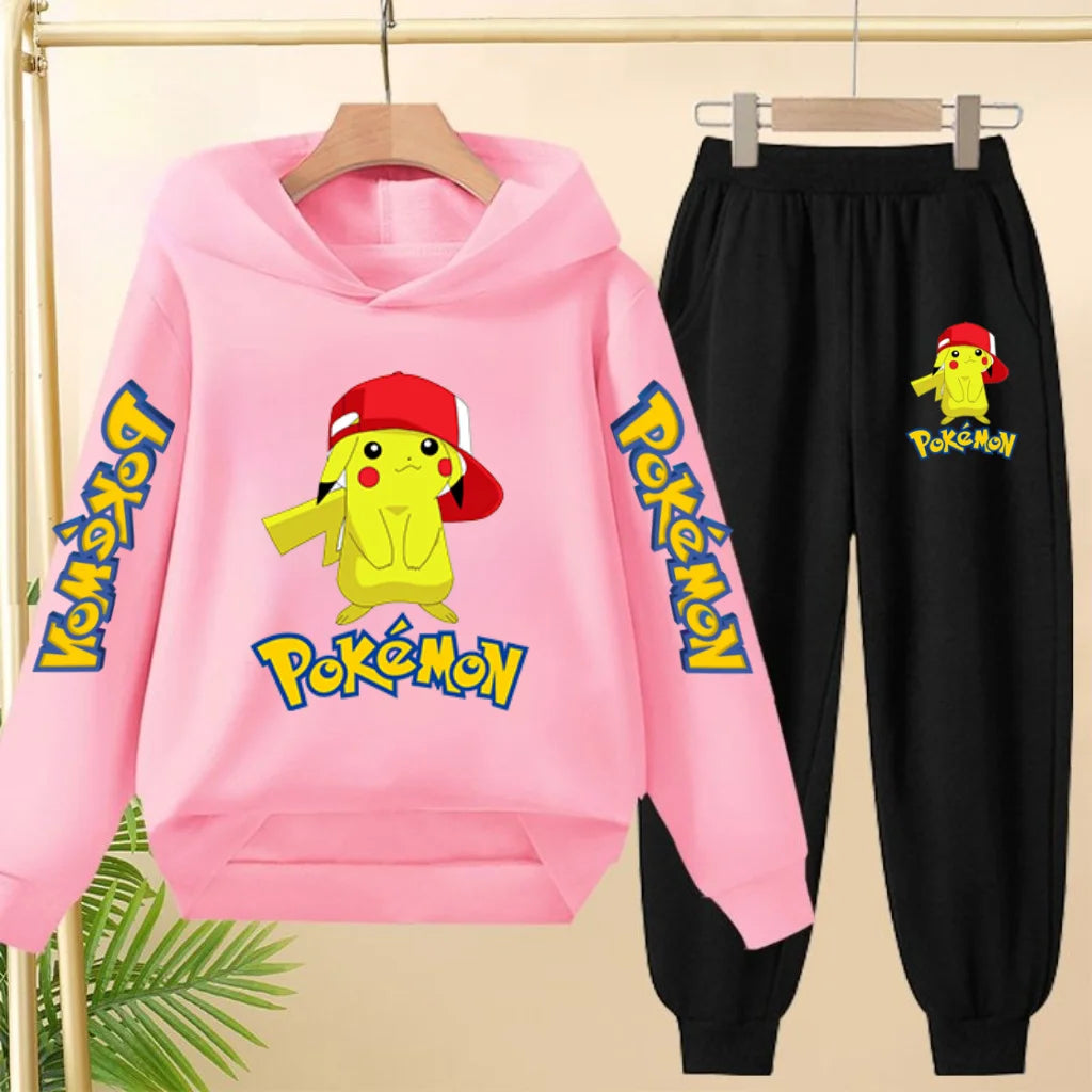 Pikachu Kid's Matching Hoodie and Trackies Set