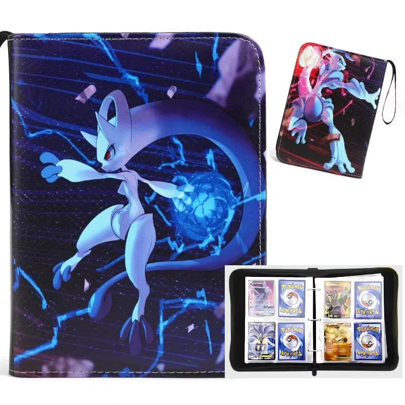 Pokemon Binders 9 Pocket 900 Cards Zipper Toploader Mimikyu Loose Leaf Collectible Card Album Storage Organizer Custom Fans Gift