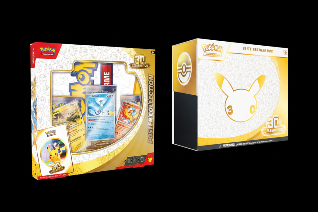 Pokemon tcg 30th Anniversary Elite Trainer Box. Front & Back